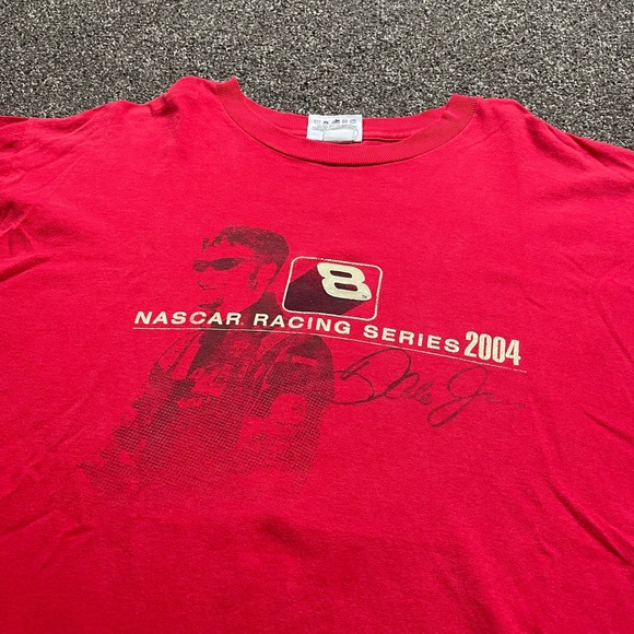 Winners Circle Other - Vintage Dale Earnhardt Jr Winners Circle NASCAR 2004 Schedule Red T-Shirt 2XL